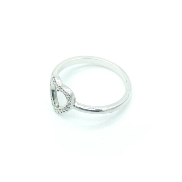 TIFFANY Silver Diamond Ring - Picture 3 of 7